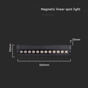 Faretto LED da binario magnetico 12W nero V-TAC VT-42012 - foto 12