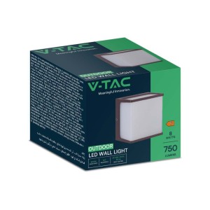 Applique LED da esterno 8W IP65 Marrone V-TAC VT-708 - foto 3