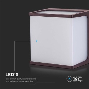 Applique LED da esterno 8W IP65 Marrone V-TAC VT-708 - foto 5