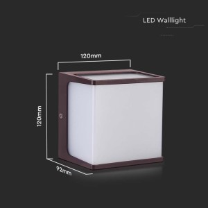 Applique LED da esterno 8W IP65 Marrone V-TAC VT-708 - foto 7