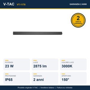 Applique LED da esterno 23W IP65 V-TAC VT-1178 - foto 9
