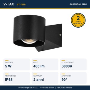Applique LED da esterno 5W IP65 bianca V-TAC VT-1179 - foto 10