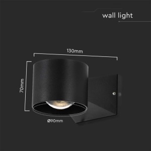 Applique LED da esterno 5W IP65 nera V-TAC VT-1179 - foto 10