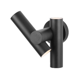 Applique LED da esterno 6W 2 faretti orientabili IP44 nera V-TAC VT-1186