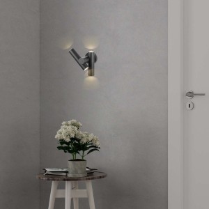 Applique LED da esterno 6W 2 faretti orientabili IP44 nera V-TAC VT-1186 - foto 2
