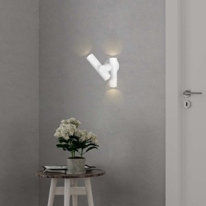 Applique LED da esterno 6W 2 faretti orientabili IP44 bianca V-TAC VT-1186 - foto 2