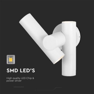Applique LED da esterno 6W 2 faretti orientabili IP44 bianca V-TAC VT-1186 - foto 7
