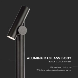 Paletto LED da giardino 2x2W Nero IP44 V-TAC VT-1187 - foto 5
