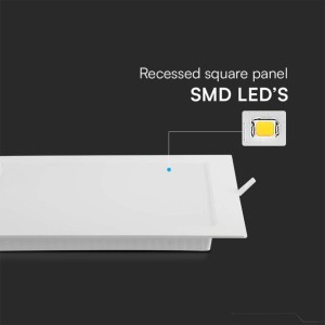 Pannello LED da incasso 6W 660lm quadrato bianco V-TAC VT-61006 - foto 5