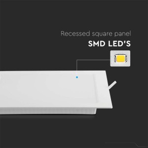 Pannello LED 24W quadrato da incasso V-TAC VT-61024 - foto 5