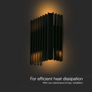 Applique LED da esterno 12W IP65 nera V-TAC VT-1189 - foto 4