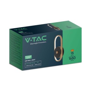 Applique LED da esterno 15W ovale IP54 luce diffusa V-TAC VT-1191 - foto 3