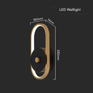 Applique LED da esterno 15W ovale IP54 luce diffusa V-TAC VT-1191 - foto 8