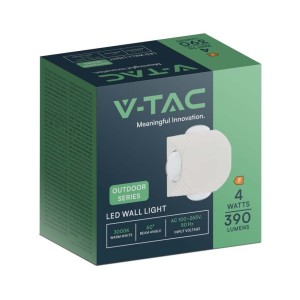 Applique LED da esterno 4W IP54 bianca V-TAC VT-2544 - foto 3