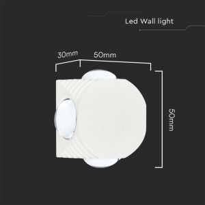 Applique LED da esterno 4W IP54 bianca V-TAC VT-2544 - foto 6