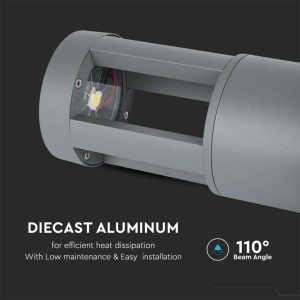 Paletto LED da Giardino 10W IP65 Grigio V-TAC VT-830-G - foto 4