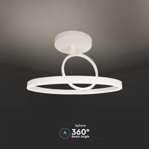 Lampadario LED 37W 2 cerchi bianco V-TAC VT-7907 - foto 5