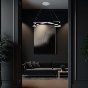 Lampadario LED a sospensione 2 mezzalune 48W bianco V-TAC VT-7908 - foto 2