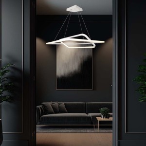 Lampadario LED a sospensione 48W bianco V-TAC VT-7909 - foto 2