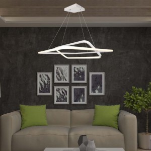 Lampadario LED a sospensione 48W bianco V-TAC VT-7909 - foto 3