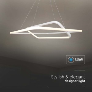 Lampadario LED a sospensione 48W bianco V-TAC VT-7909 - foto 5