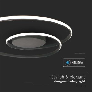 Plafoniera LED 48W TRIAC dimmerabile nera V-TAC VT-7911 - foto 5