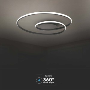 Plafoniera LED 48W TRIAC dimmerabile nera V-TAC VT-7911 - foto 6