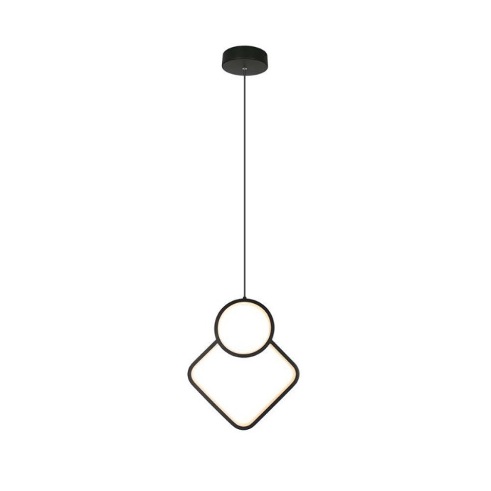 Lampadario LED a sospensione 12W nero V-TAC VT-7917