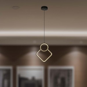 Lampadario LED a sospensione 12W nero V-TAC VT-7917 - foto 2