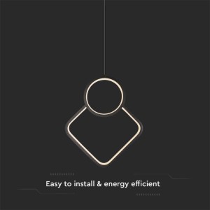 Lampadario LED a sospensione 12W nero V-TAC VT-7917 - foto 4