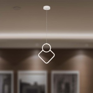 Lampadario LED a sospensione 12W Bianco V-TAC VT-7917 - foto 2