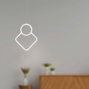 Lampadario LED a sospensione 12W Bianco V-TAC VT-7917 - foto 3