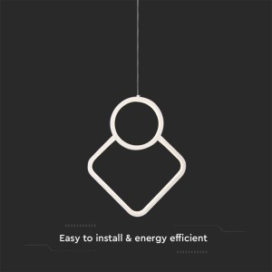 Lampadario LED a sospensione 12W Bianco V-TAC VT-7917 - foto 6