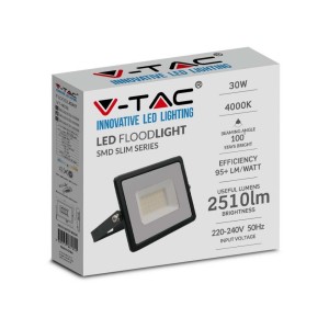 Faro LED 30W IP65 Nero V-TAC VT-4031B - foto 4