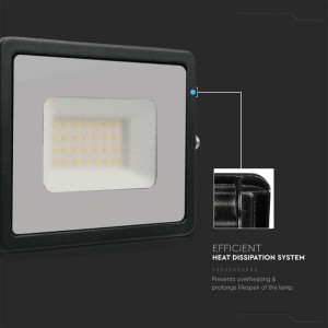 Faro LED 30W IP65 Nero V-TAC VT-4031B - foto 7