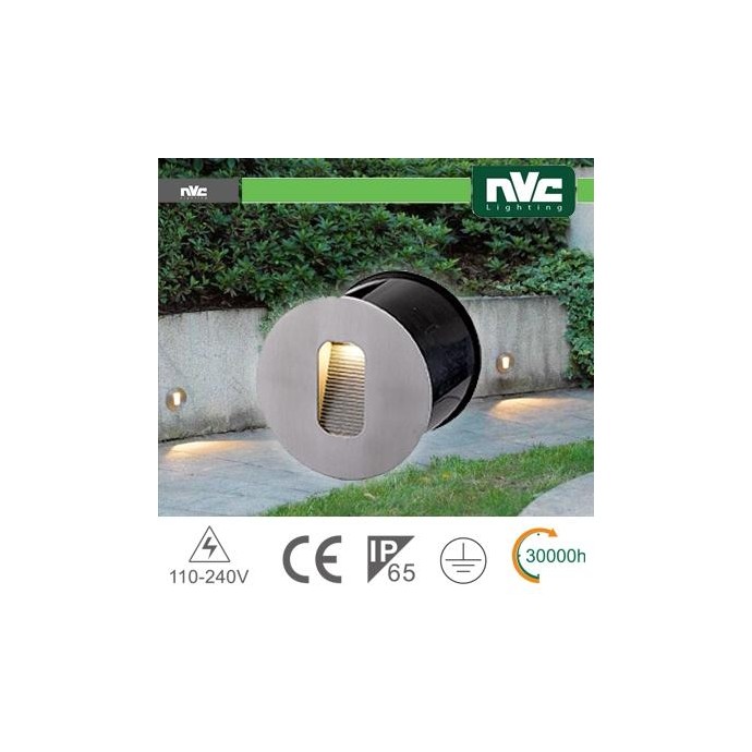 Segnapasso a parete Tondo - 4W 3000K IP65 Segnapasso a parete Tondo - 4W 3000K IP65