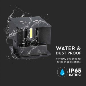 Applique LED da esterno 5W IP65 nera V-TAC VT-759-B - foto 6