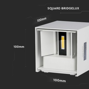 Applique LED da esterno 5W 700lm IP65 bianca V-TAC VT-759-W - foto 12
