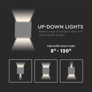 Applique LED da esterno 5W IP65 grigia Up&Down V-TAC VT-759-G - foto 5