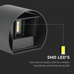 Applique LED da esterno 5W IP65 Nero V-TAC VT-756-B - foto 4