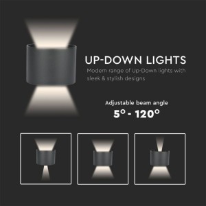Applique LED da esterno 5W IP65 Nero V-TAC VT-756-B - foto 5
