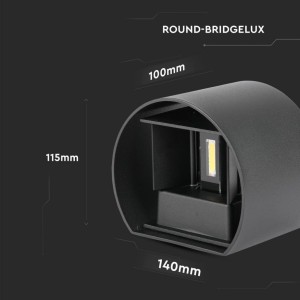 Applique LED da esterno 5W IP65 Nero V-TAC VT-756-B - foto 10