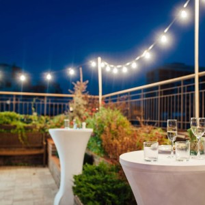 Catenaria LED da giardino 10m 20 lampadine IP44 bianca V-TAC VT-71020 - foto 2