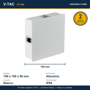 Applique LED da esterno 4W IP65 bianca V-TAC VT-704 - foto 13