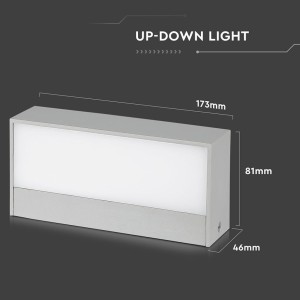 Applique LED da esterno 9W IP65 grigia V-TAC VT-8056 - foto 10
