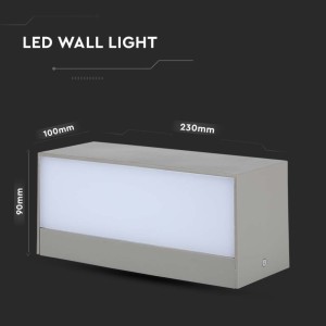 Applique LED da esterno 12W IP65 grigia V-TAC VT-8057 - foto 10