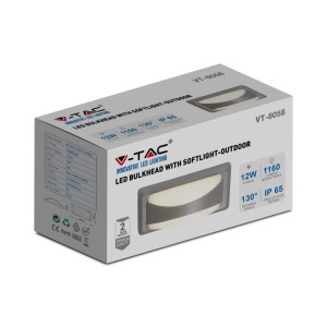 Applique LED da esterno 12W IP65 grigia V-TAC VT-8058 - foto 3