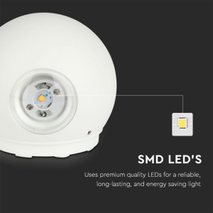 Applique LED da esterno 4W IP65 bianca V-TAC VT-836 - foto 5