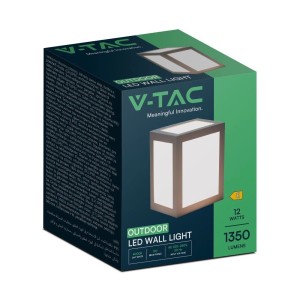 Applique LED da esterno 12W IP65 nera V-TAC VT-822 - foto 4