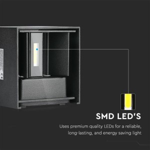 Applique LED da esterno 11W IP65 Up&Down nera V-TAC VT-759-12-B - foto 6